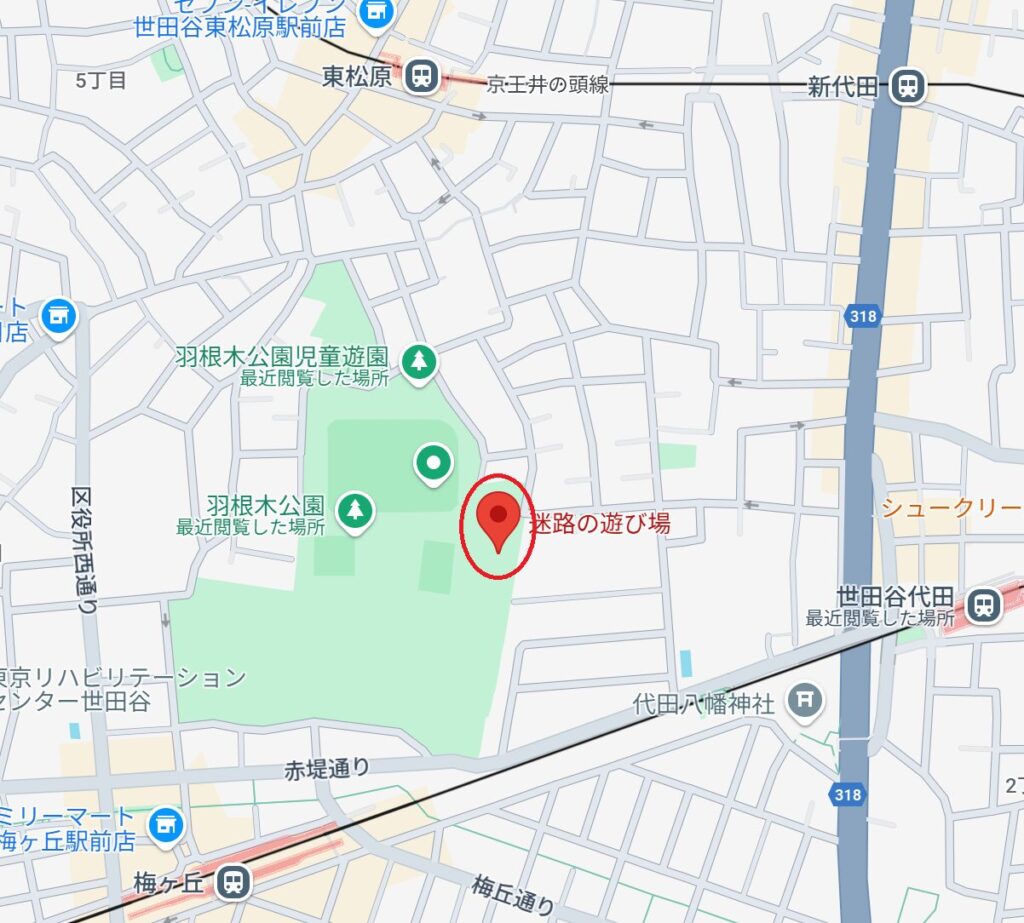 羽根木公園 子連れ 遊具 ピクニック 東京公園 アクセス 児童遊園 巨大な滑り台 迷路の遊び場 グローブジャングル 球体型の回転式ジャングルジム 砂場　迷路の遊び場